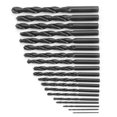thumbnail image 3 of Juego de brocas en espiral de vástago recto de acero de alta velocidad, color negro, 19 Uds., 1-10mm, con caja de hierro roja, 3 of 8