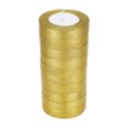 thumbnail image 1 of Gold Ribbon,10 Rolls Golden Ribbon Golden Ribbon Fabric Ribbons High-Precision Functionality, 1 of 14