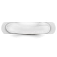 thumbnail image 4 of Primal Gold 14 Karat White Gold 5mm Half-Round Wedding Band Size 9, 4 of 8