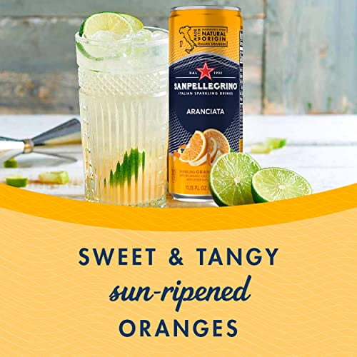 San Pellegrino Italian Sparkling Drink Aranciata (Pack of 5)