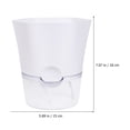 thumbnail image 6 of Toyvian Self-Watering Indoor Planter with Transparent Plastic Design, White, Simple Style, 1 Set for Easy Plant Care, 6 of 7