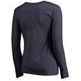 thumbnail image 4 of Women's Navy Buffalo Sabres Splatter Logo V-Neck Long Sleeve T-Shirt, 4 of 4