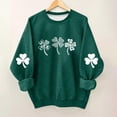 thumbnail image 5 of Boys Girls Sweatshirts St. Patrick's Day Green Kids Crewneck Casual Loose Long Sleeve Pullover Holiday Tops (6-7 Years, Green), 5 of 5
