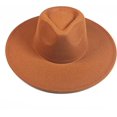thumbnail image 2 of VERVE 8 Wide Brim Vegan Felt Rancher Hat - Women, Men, and Kids Fedora Style with Adjustable Inner Drawstring, 2 of 8