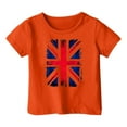thumbnail image 3 of T-shirts d'Été à Col Rond à Manches Courtes pour Tout-Petits, Enfants, Bébés Garçons, Imprimés de Drapeaux, Chandails pour Jouer et Porter au Quotidien, Taille 6-7T, 3 of 3