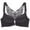 Black, variant on oqasdz Women Bras Butterfly Back Adjustable Straps Bralette Gathering Comfort Front Side Buckle Bra