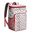 thumbnail image 1 of Sac à Dos Glacière à Imprimé de Cerises Rouges, Sac à Lunch Isolé et Étanche pour Aventures en Plein Air et Plaisirs d'Été, 1 of 3