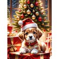 thumbnail image 1 of 5D DIY Kit Perro Navidad Del 30x40cm, 1 of 9