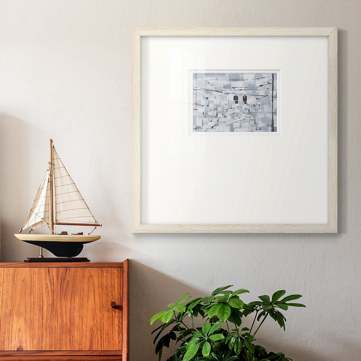 Stop on WhitePremium Framed Print