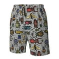 thumbnail image 4 of Logiee Bright Insects Print Mens Swim Trunks Quick Dry Board Shorts,Breathable Hawaii Beach Shorts Swimwear Bathing Suits-XX-Large, 4 of 6