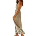 thumbnail image 4 of Vacances d'Été Femmes Bretelles Floral Fleur Longue Boho Robe Casual Dames Plage Maxi Robe Robe de Soleil, 4 of 9