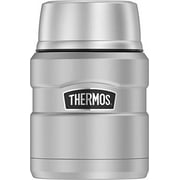 THERMOS Stainless King Vacuum Insulated Food Jar with Spoon 16 Ounce Matte Steel