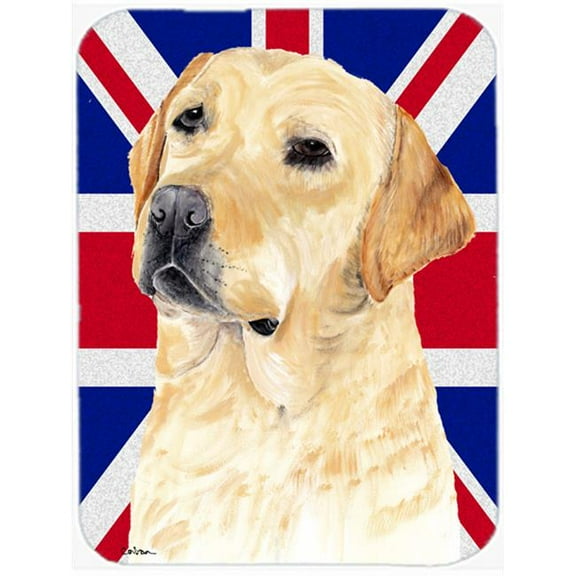 7.75 x 9.25 In. Labrador With English Union Jack British Flag Mouse Pad, Hot Pad Or Trivet