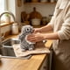 thumbnail image 4 of Bear Chenilles Hand Towel Cute Cartoons Bear Fuzzy Fuzzy Ball Hand Towel Absorbent Decorative Fuzzy Ball Hanging Towel For Bathrooms And Kitchens, 4 of 6