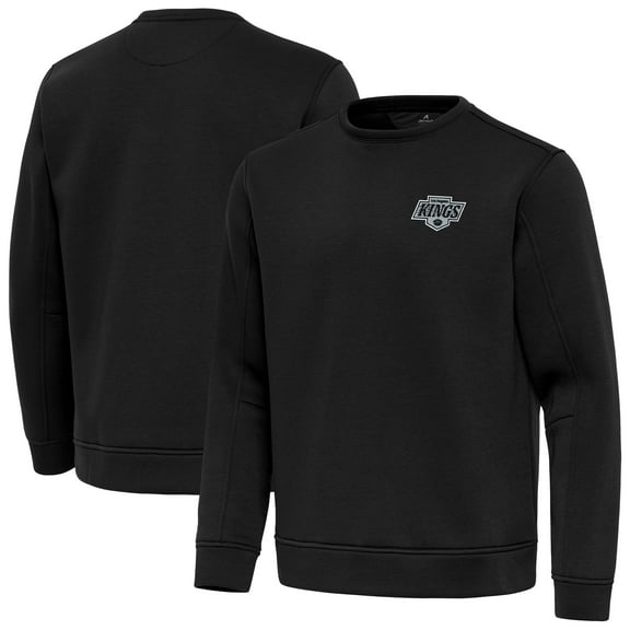 Men's Antigua Black Los Angeles Kings Relevant Lightweight Pullover Sweatshirt