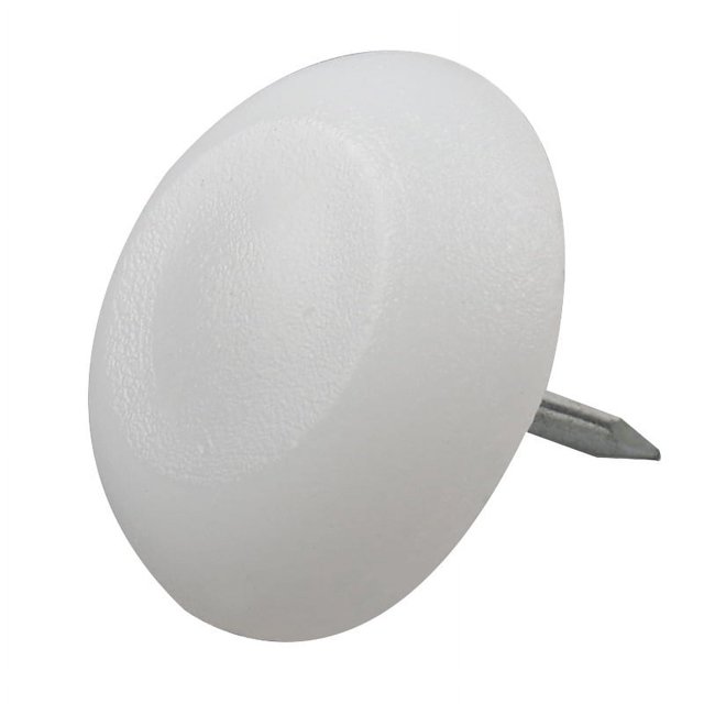 Clavo de nailon blanco grueso para patas redondas de muebles, antideslizante, resistente a la humedad, de plástico silencioso, para sofás, mesas y sillas