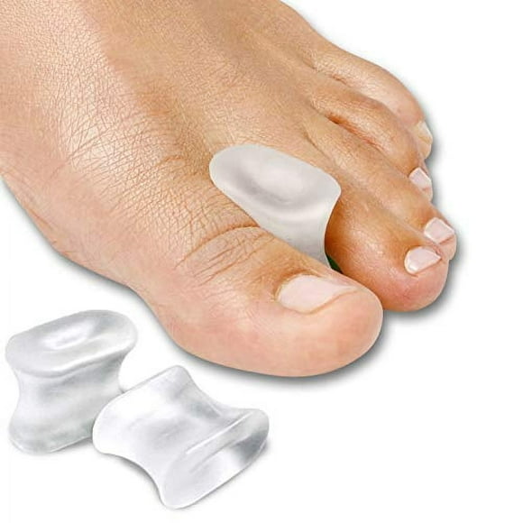 NatraCure Séparateurs d'Orteils en Gel - Entretoises d'Orteils - pour Redresser les Orteils Chevauchants, Réaligner les Orteils Tordus, Orteils Martelés, Callosités, Oignons, Soulagement de l'Hallux Valgus, Coussinet Correcteur - Lot de 12 - Moyen