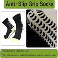thumbnail image 5 of 3 pares de calcetines deportivos unisex antideslizantes para fútbol, para deportes como fútbol, baloncesto, trekking, ciclismo y running, 5 of 5