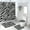 Pattern-1, variant on Zebra 4 Piece Shower Curtain Sets Black and White Animal Nature Wildlife with Non-Slip Rugs Toilet Lid Cover and Bath Mat Bathroom Decor Set, 72x72 Inch