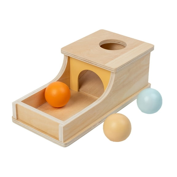 New Wooden Box Toy For Babies 3 Balls That Can Be Sorted And Stacked Colorful Learning Educational Toy Gift For Toddlers Preschool Girls And Boys,Christmas Gifts For Kids,Party Favors
