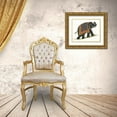 thumbnail image 3 of Wild Apple Portfolio 14x12 Gold Ornate Wood Framed with Double Matting Museum Art Print Titled - India Elephant I Light Crop, 3 of 4