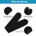 thumbnail image 2 of ZOUYUE Spa Facial Headband Make Up Wrap Head Terry Cloth Headband Adjustable Towel for Face Washing, Shower, 2 of 6