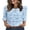 Blue, variant on Blouses for Women Lace Tops Dressy 3/4 Length Sleeve Business Casual Outfits Vacation Spring Summer Clothes