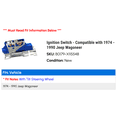 thumbnail image 2 of Ignition Switch - Compatible with 1974 - 1990 Jeep Wagoneer 1975 1976 1977 1978 1979 1980 1981 1982 1983 1984 1985 1986 1987 1988 1989, 2 of 3