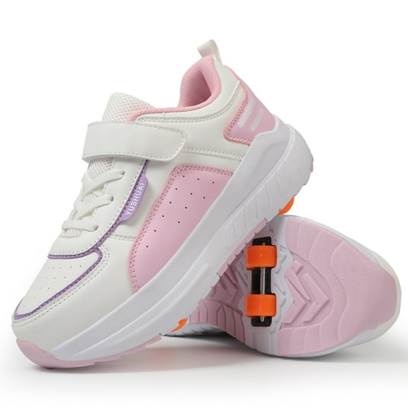 Kids Roller Shoes Sneakers with Wheels - Premium Sport Roller Skate Sneaker for Boys Girls Christmas Birthday Children Show Gift