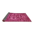 thumbnail image 2 of Ahgly Company Indoor Round Abstract Pink Contemporary Area Rugs, 4' Round, 2 of 4