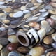 thumbnail image 1 of 1 Roll, Self-Adhesive Cobblestone Glossy Contact Paper, Removable Waterproof Vinyl Oil-Resistant High Temperature Resistant Wall Stickers, Peel And Stick Wallpaper, For Kitchen Living Room Bathroom B, 1 of 4