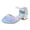 Blue, variant on Gyujnb Closed Toe Heels with Glitter Pearl Detail, Buckle Closure Party Shoes (Little Girls, Big Girls),3