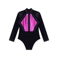 thumbnail image 3 of inhzoy Gymnastics Leotard for Girls Sparkle Dance Biketards Kids Athletic Unitard One-Piece Dancewear Hot Pink 16, 3 of 5
