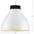 thumbnail image 7 of Radian LED Collection Modern Satin White Metal Pendant, 7 of 7