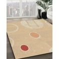 thumbnail image 3 of Ahgly Company Machine Washable Indoor Square Transitional Khaki Gold Area Rugs, 5' Square, 3 of 7