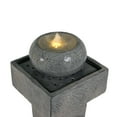 thumbnail image 4 of Christopher Knight Home 25.5" Minimal Concrete Column Fountain with LED Light, Modern Outdoor Landscape, Gray, 4 of 9