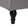 thumbnail image 4 of Baxton Studio Chesterfield Slate Gray Fabric Upholstered Convertible Sofa, 4 of 6