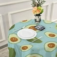 thumbnail image 6 of Dreamtimes Avocado Round Tablecloth 60", Waterproof Tablecloth Stain Resistant and Wrinkle Decorative Patio Table Cloths for Kitchen Dinning Room Party Home Garden Picnic, 6 of 7