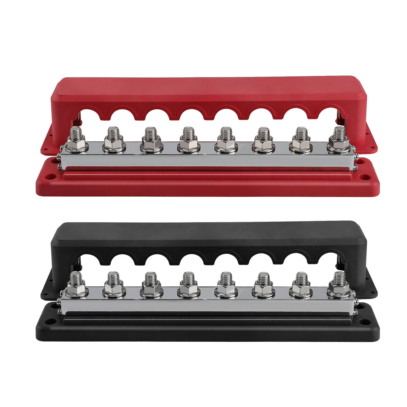 Marine Bus 48V with 3/8” Post Bus with Cover 600A Power Distribution Terminals Block for Car