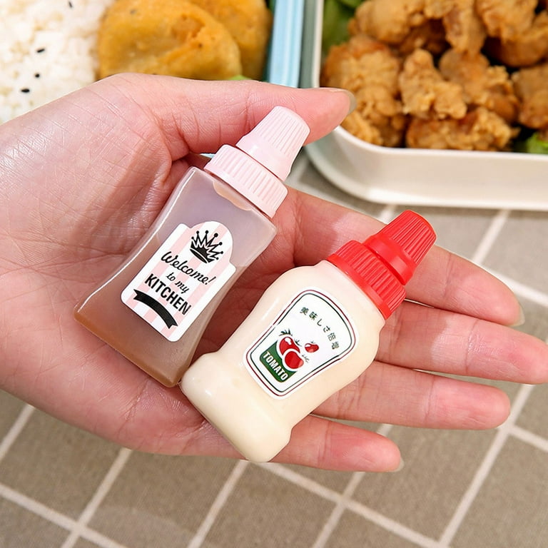 mini salad dressing bottle Amazon.com: TACYKIBD 4Pcs Squeeze Salad Dressing Bottles, Leakproof Mini Sauce Condiment Bottles and Dressing to Go for Lunch, Portable Salad Dressing Container with 2Pcs Cleaning Brush (2OZ, 60ML) : Home & Kitchen