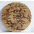 thumbnail image 2 of Tx USA Corporation Home Decorative Round Lichtenburg Wood Burning Wall Art - Natural, 2 of 2
