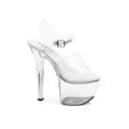 thumbnail image 2 of Ellie Shoes E-711-Flirt-C 7 Heel Clear Bottom Sandal Clear / 10, 2 of 2