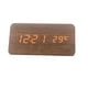 thumbnail image 1 of Reloj Triangular Control De Voz Creativo Led Despertador Electrónico Digital De Madera matsuzay EL014023-02, 1 of 6