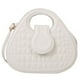 thumbnail image 1 of Bolso de mano portátil de moda nueva personalidad pequeño bolso cuadrado bolso diagonal de cuero artificial blanco, 1 of 5