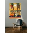 thumbnail image 5 of The Canfield Collection - Johnny Bahama - Breezy Abstract Palm Trees Still Beach Life Wall Decor for Livingroom - Home Office, Foyer, Entryway - Portait Giclée Canvas Printed Painting - 11x14 Inches, 5 of 5
