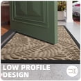 thumbnail image 4 of OEAKAY Outdoor Doormat 17"x 29", Non Slip Welcome Mat, Low Pile Dirt Trapper Front Door Mat Outside, Heavy Duty Outdoor Mat for Front Doors, Khaki, 4 of 6