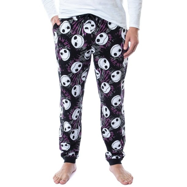 Disney Mens' Nightmare Before Christmas Jack Tie Dye Head Toss Pajama