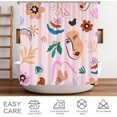 thumbnail image 6 of Pink Shower Curtain, Abstract Human Face Shower Curtains for Bathroom, Modern Mid Century Aesthetic Shower Curtain, Waterproof Fabric Bathroom Shower Curtain, 6 of 6