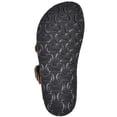 thumbnail image 3 of Mountain Sole Women's Birk Style Slip On Leather Sandals, Adj Buckle (Brown, 11), 3 of 3