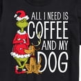 thumbnail image 3 of The Grinch - All I Need Is Coffee And My Dog - Men's Short Sleeve Graphic T-Shirt, 3 of 5